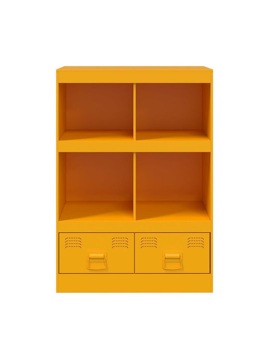 Bookcase Mustard 67x39x95cm