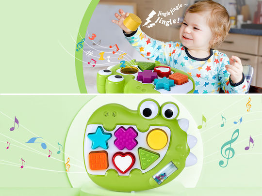Jokomisiada Formensortierspiel Dinosaur mit Musik, Licht und Geräuschen für 12++ Monate