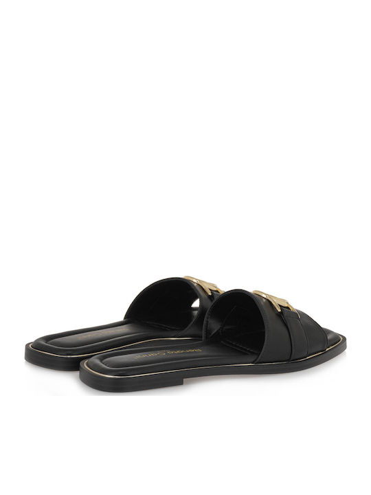 Women's Flat Sandals in Black Color