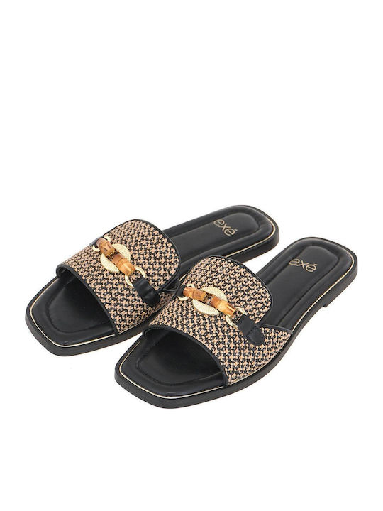 Doreta Women's Flat Sandals in Black Color