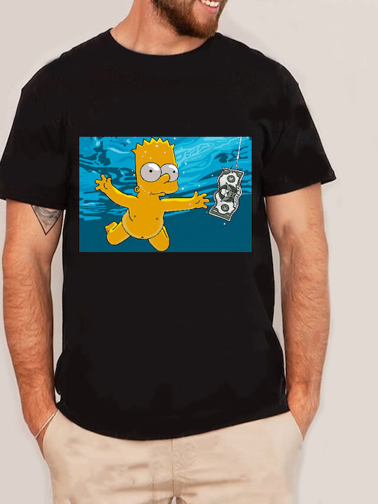 Fruit of the Loom The Simpsons Family The Nirvana Baby Bart Μπλούζα Nirvana Βαμβακερή