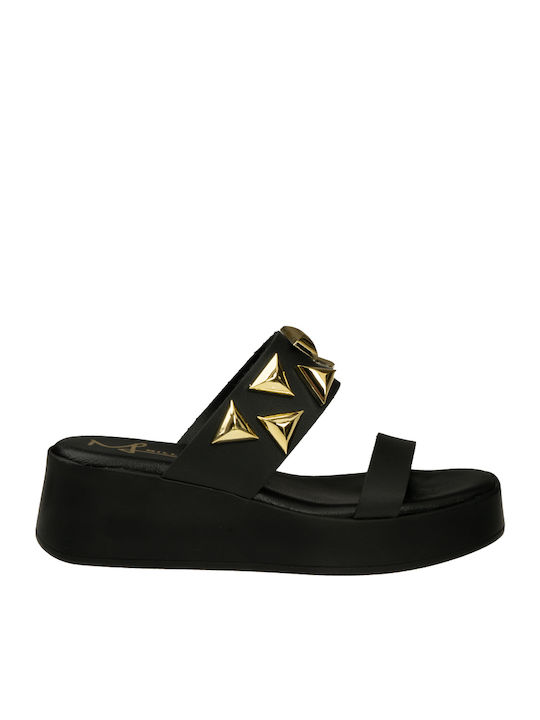 Γυναικεία Σανδάλια Flatforms Μαύρα