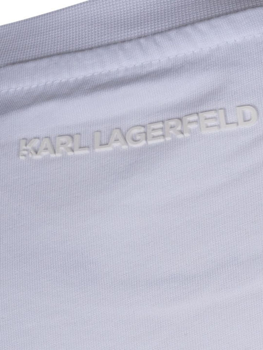 Karl Lagerfeld Ανδρικό T-shirt Κοντομάνικο Λευκό