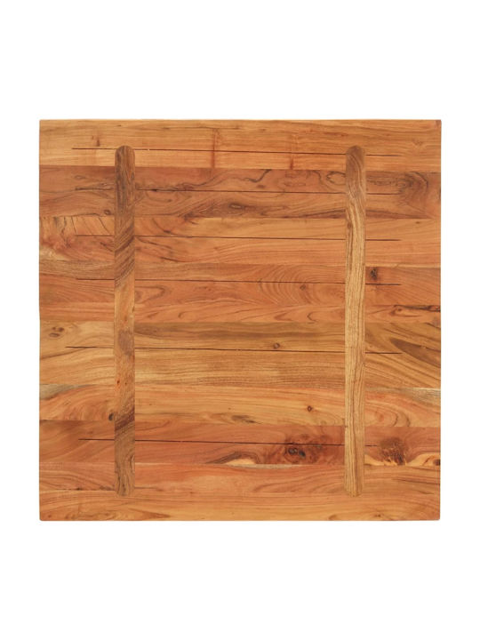 vidaXL Quadratisch Tischoberfläche aus Massivholz Acacia 70x70x2.5cm 370932 1Stück