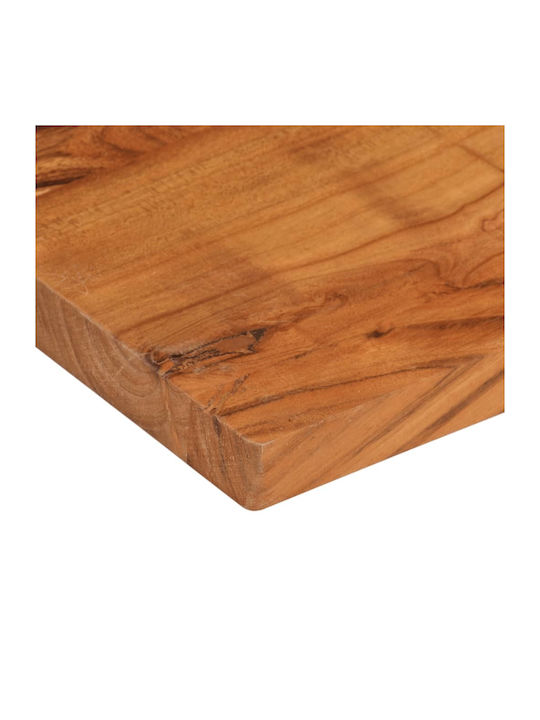 vidaXL Rectangular Office Desk Surface made of Solid Wood Brown 80x50x2.5cm 370917 1pcs