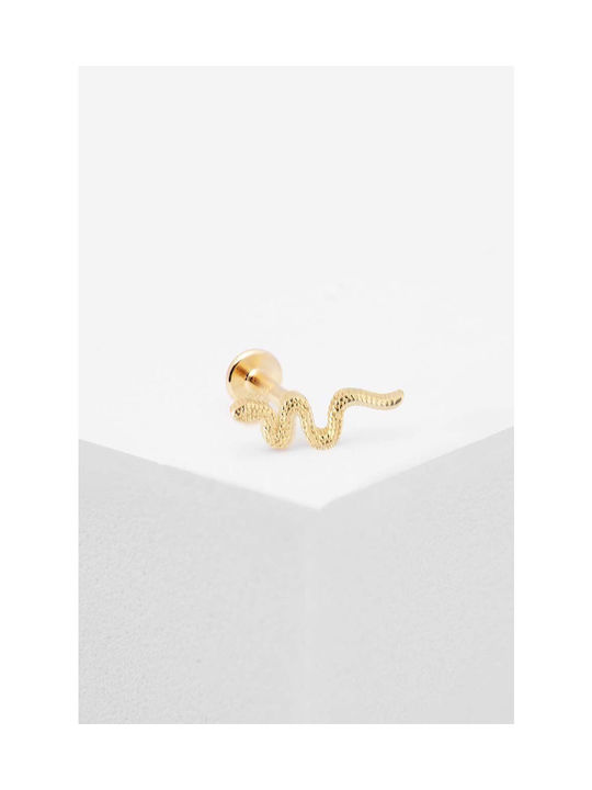 Ania Kruk Single Earring Bar made of Silver Gold Plated