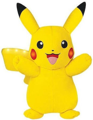 Jazwares Λούτρινο Pokemon με Ήχο Pikachu 25 εκ.