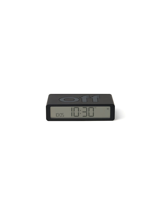 Lexon Flip Classic Tabletop Digital Clock with Alarm Blue