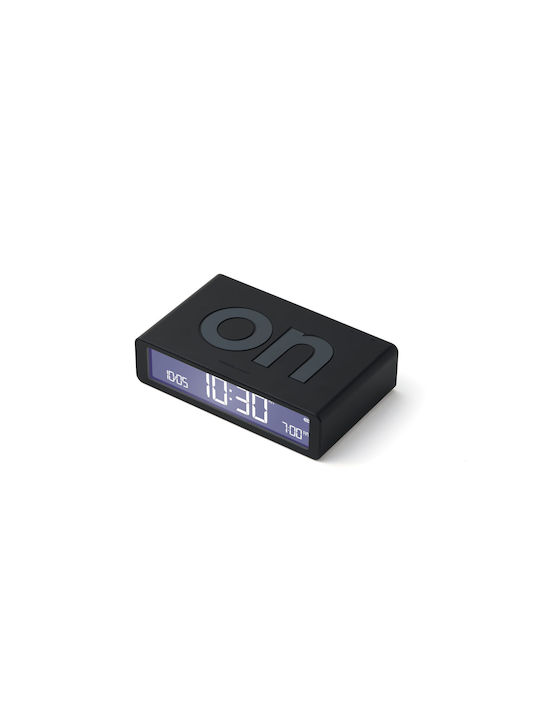 Lexon Flip Classic Tischuhr Digital LCD Kunststoff mit Wecker Rote