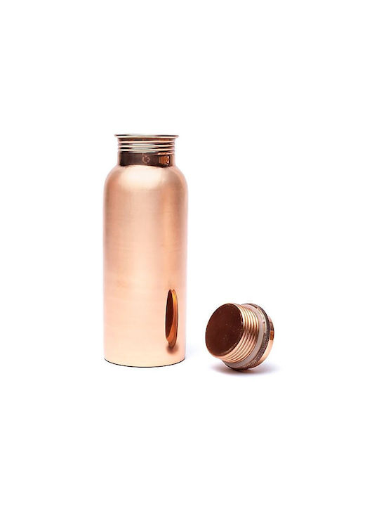 Copper Bottle Χάλκινο Μπουκάλι Νερού Γυαλισμένο 500ml