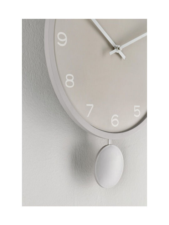 Bizzotto Bayron Wall Clock Pendulum Gray Ø30cm