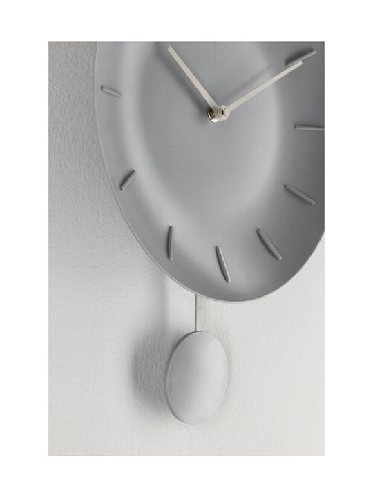 Bizzotto Jair Wall Clock Pendulum Gray Ø30cm