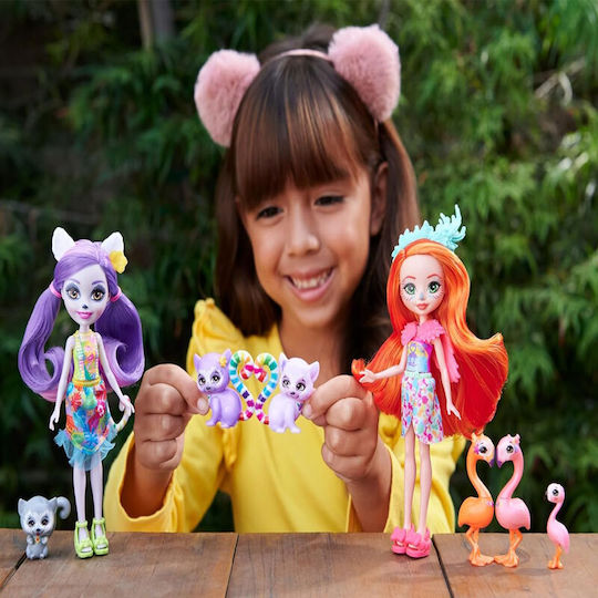 Mattel Family Кукла Плаж Лоринда Семейство Лемури за 3+ години+ години 15см.