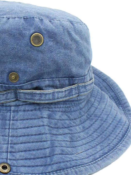 Bucket Καπέλο Κορδόνι Washed Blue 12434-bl