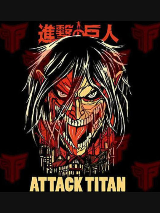 Men's Sleeveless Shirt Cartoon Takeposition Anime Attack On Titan Black 330-1006b-02
