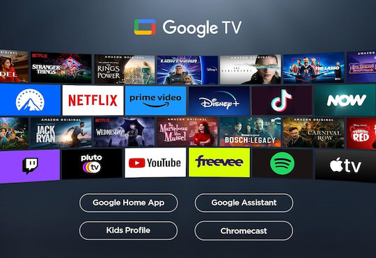 TCL Smart Τηλεόραση 55" 4K UHD QLED T7B HDR (2024) 55T7B