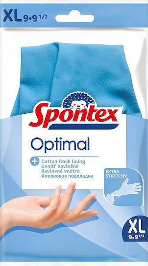Spontex Ζεύγος Γαντιών Καθαριότητας Latex Extra Large Μπλε
