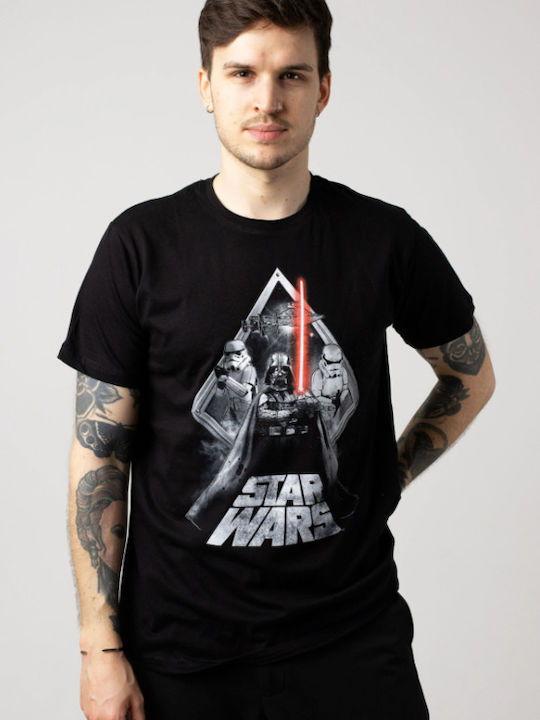 Heroes INC T-shirt Star Wars Μαύρο Βαμβακερό