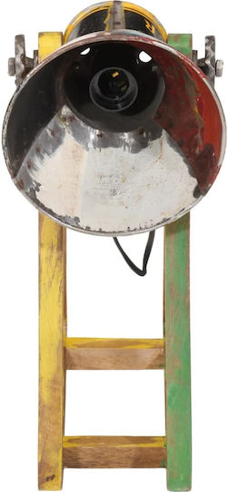 vidaXL Decorative Lamp Furniture Lamp with Socket for Bulb E27 Multicolour