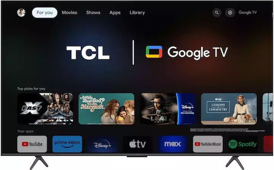TCL Smart Television 55" 4K UHD QLED 55T8B HDR (2024)