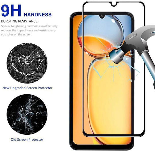5D Full Face Tempered Glass Black (Xiaomi 13C, Poco C65)