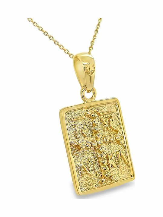 Xryseio Anhänger Kinder Amulett Beidseitig Konstantinato aus Gold 9K KN1109