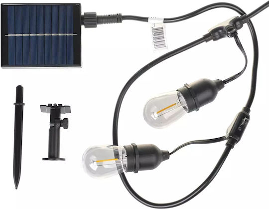 Suspendata Lampă Solară Ghirlande 2W cu Alb Cald Lumină IP65