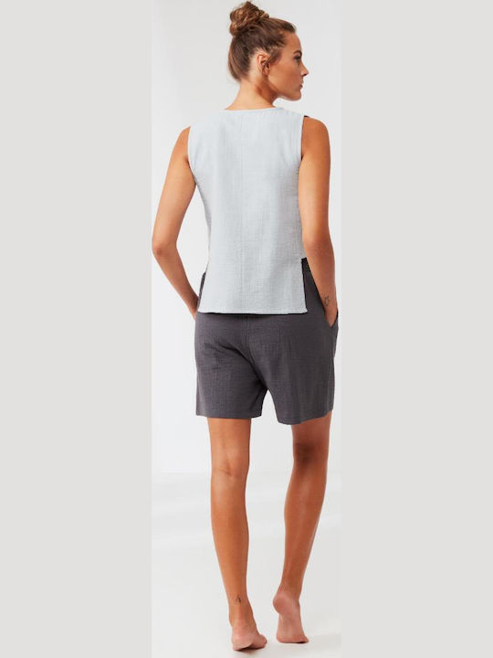 Women's Set with Shorts Gray