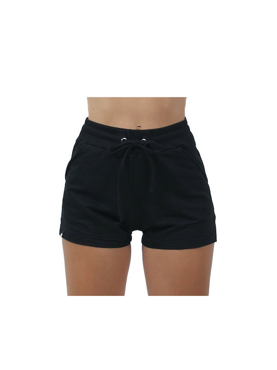 H&S Women's High-waisted Sporty Shorts black