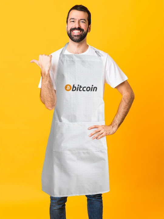 Koupakoupa Bitcoin Crypto Waterproof Apron White