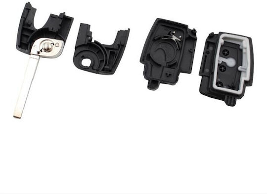 Foldable Car Key Shell with Blade with 3 Buttons for Ford