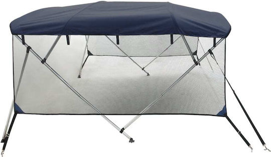 vidaXL Tenta Barca Aluminiu M243xL170cm Gri Culoare