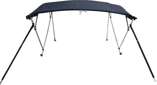 vidaXL Aluminium Boat Canopy L243xW185cm Gray