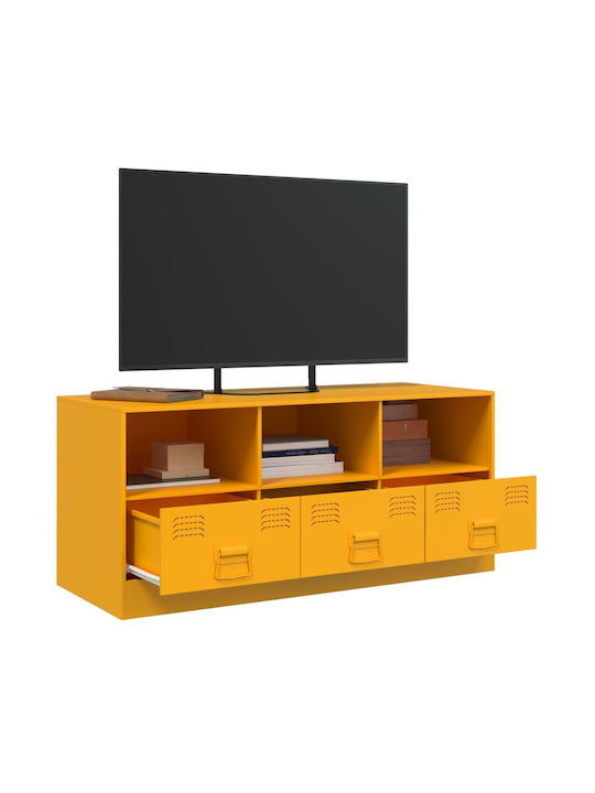 TV-Ständer Aus Metall Senfgelb Gelbe M99xP39xH44cm