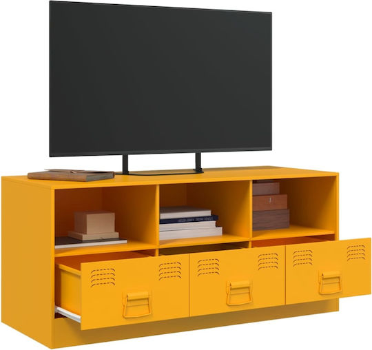 Stand TV Metalic Galben Muștar L99xA39xÎ44cm
