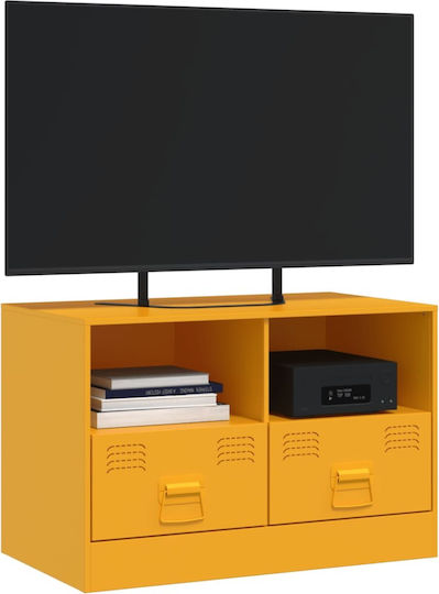 TV-Ständer Metall Senfgelb M67xT39xH44cm