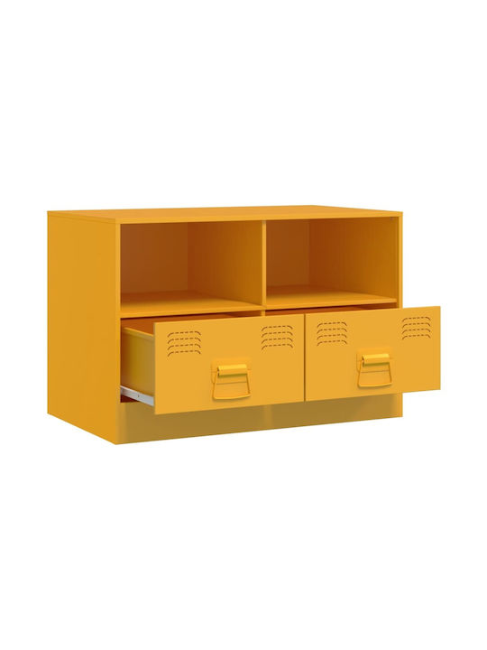 Stand TV Metalic Galben Muștar L67xA39xÎ44cm