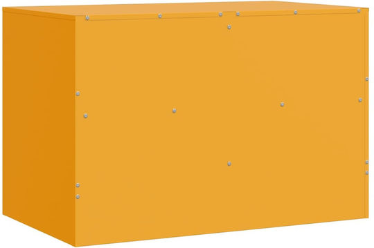 TV-Ständer Metall Senfgelb M67xT39xH44cm