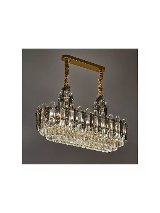 Kronleuchter 12xEingebaute LED mit Kristallen Gold 2597-L12-elbulgaria