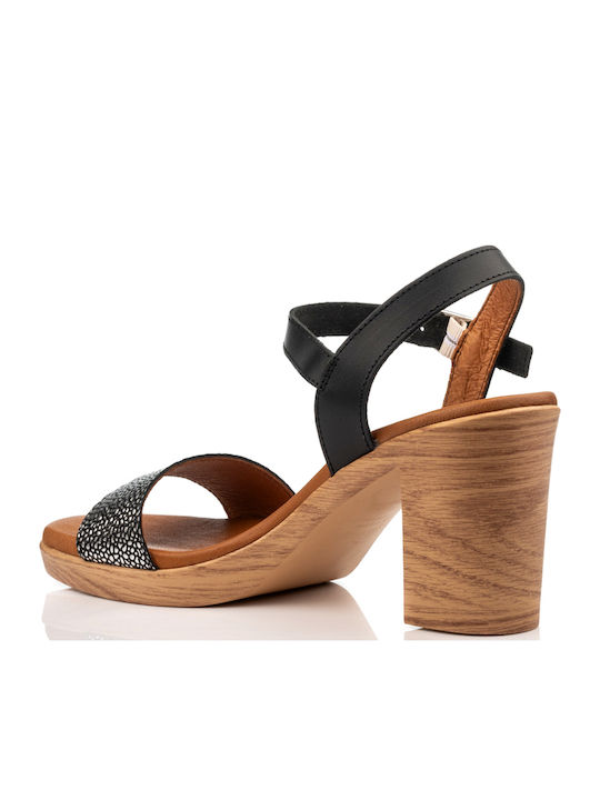 Leder Sandalen Schwarz