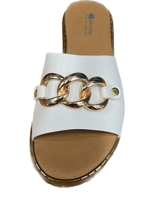 Women's Summer Flat Sandals Blondie White Sir28181