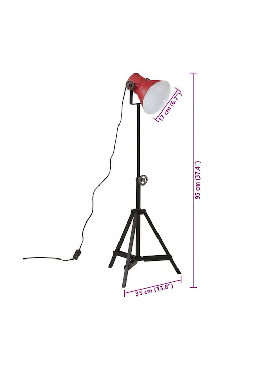 vidaXL Floor Lamp H65xW35cm. with Socket for Bulb E27 Bronze