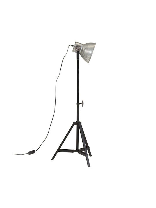 vidaXL Vintage Floor Lamp H55xW15cm. with Socket for Bulb E27 Silver
