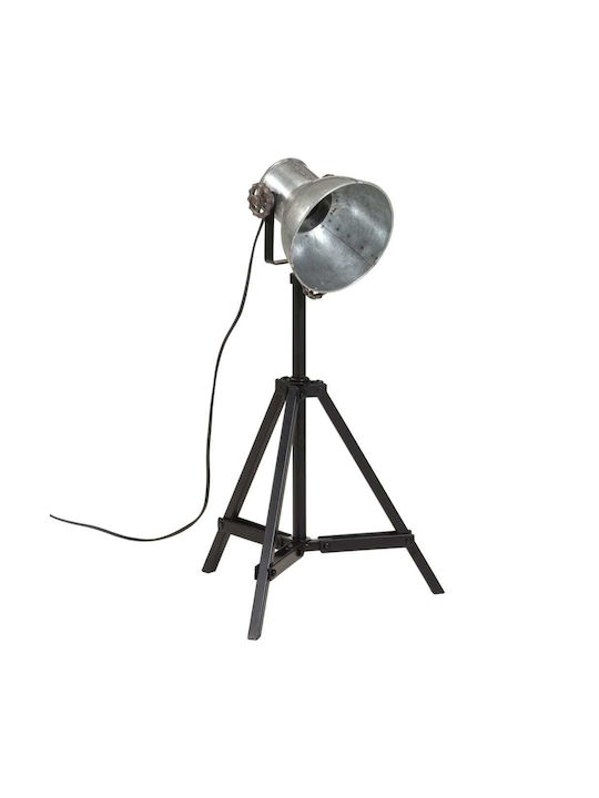 vidaXL Vintage Floor Lamp H55xW15cm. with Socket for Bulb E27 Silver