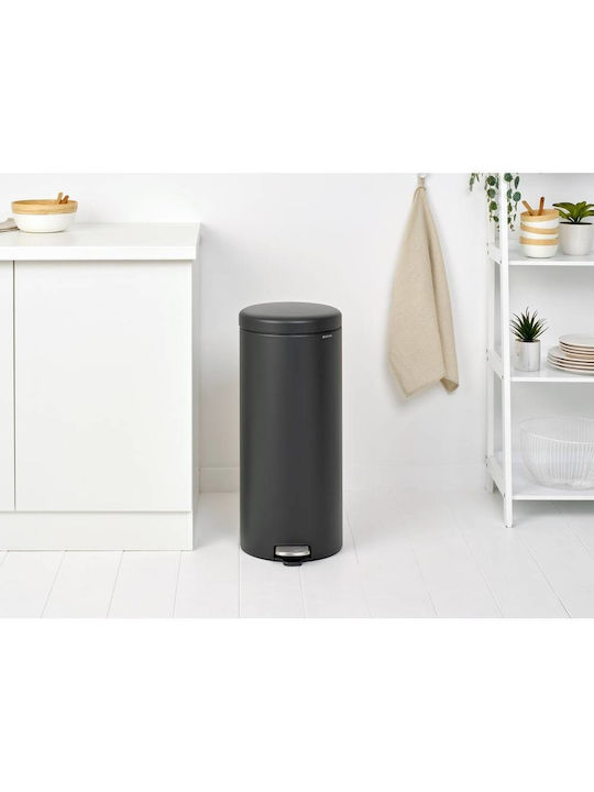 Brabantia Newicon Inox Bathroom Basket 30lt Gray