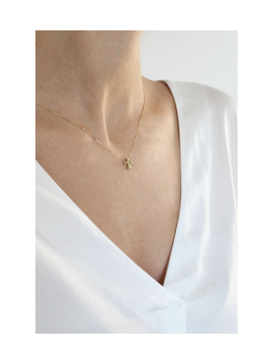 Gold necklace 14K Cross