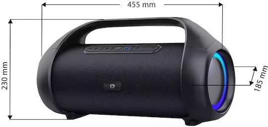 Manta Ηχείο Bluetooth 180W με Διάρκεια Μπαταρίας έως 9 ώρες Μαύρο SPK310