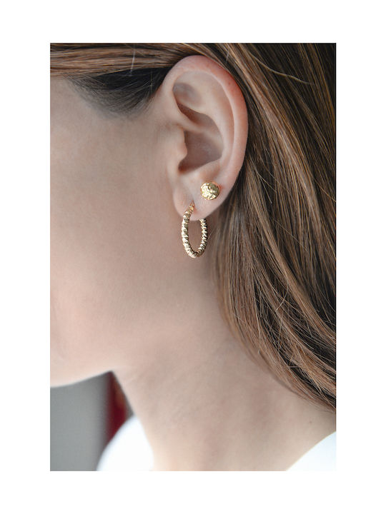 Earring Gold 14K Shiny Party