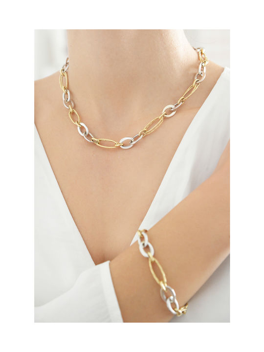 Gold necklace 14K Blogger Style Elite 5433