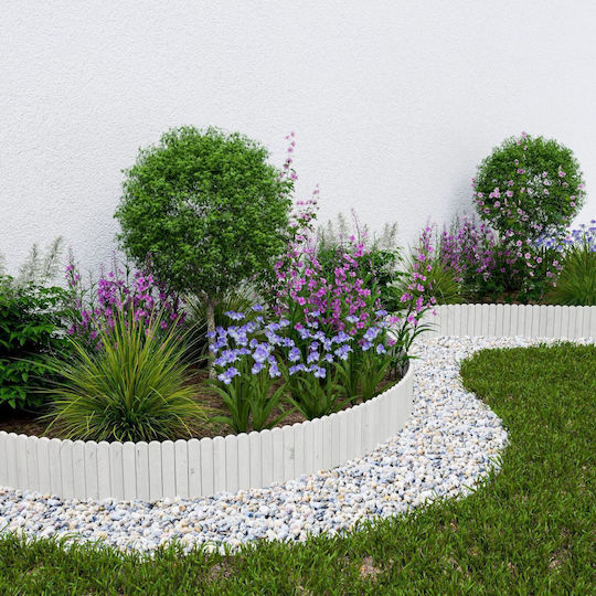 Artool Rulou de Gard din Lemn în Culoarea Alb 2.0m x 30cm
